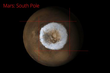 Mars, south pole