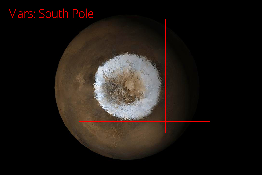 Mars, south pole