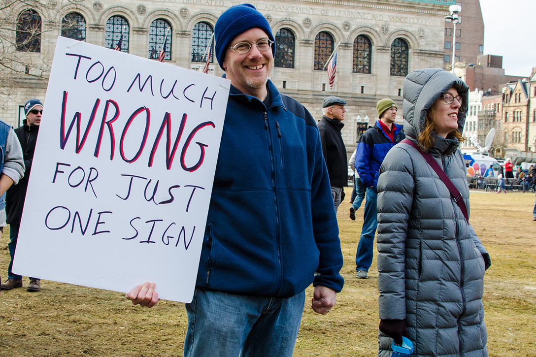 protest, sign