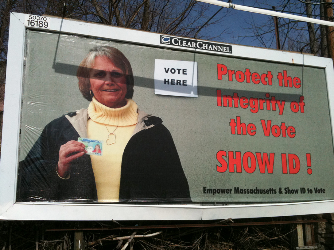 voter ID, billboard