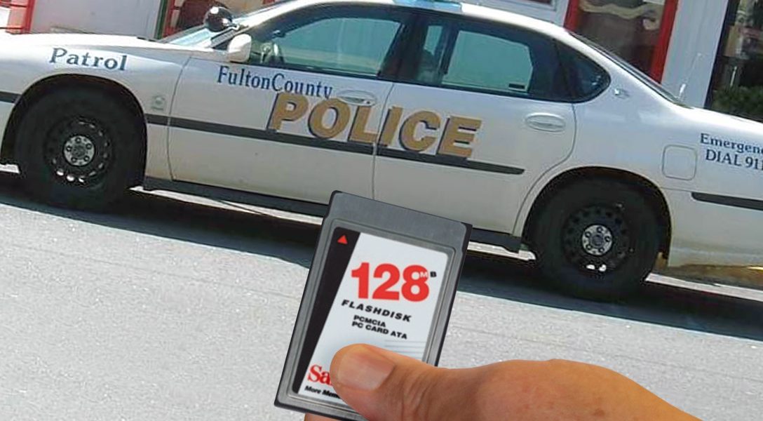 Fulton County, police, voting, memory card