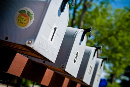 Georgia, mailbox, voting