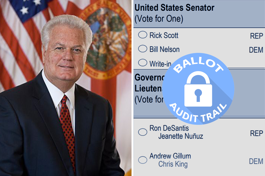 Florida Secretary, of State, Ken Detzner, ballot