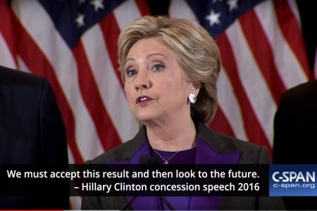 Hillary Clinton, concession, 2016