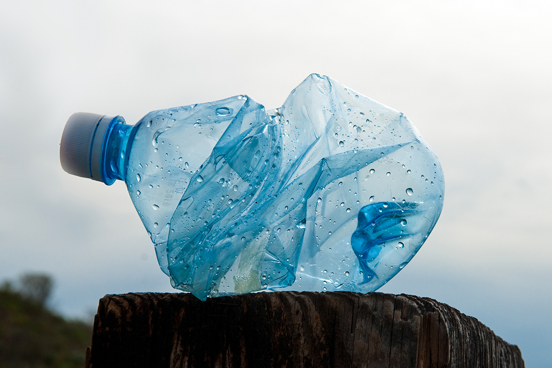 plastic water bottle