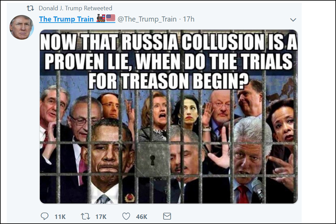 Donald Trump, tweet