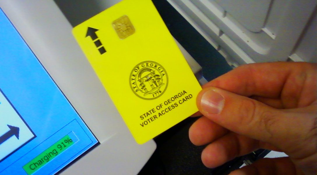 Diebold, voting machine, voting card
