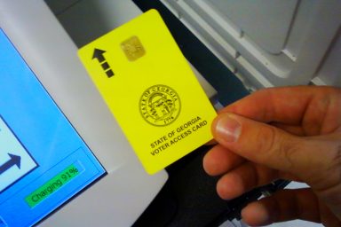 Diebold, voting machine, voting card
