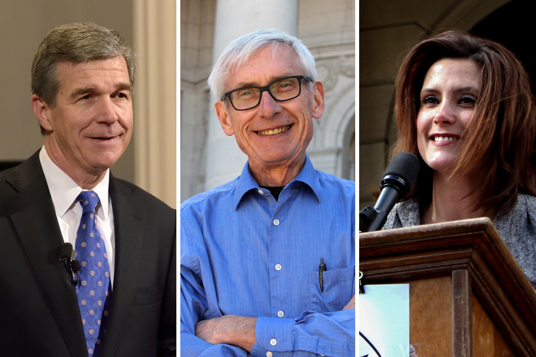 Roy Cooper, Tony Evers, Gretchen Whitmer