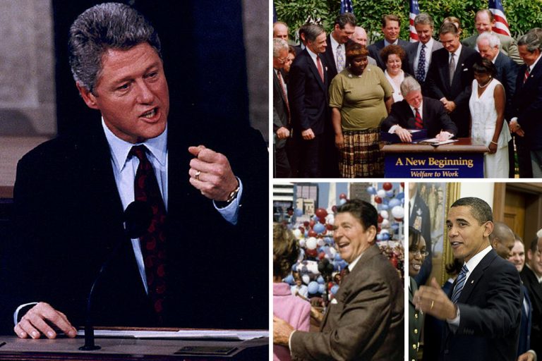 Bill Clinton, Ronald Reagan, Barack Obama, Aid to Families with Dependent Children, AFDC