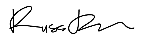 Russ Baker, signature