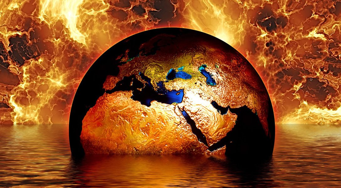 The Earth Melting on Fire