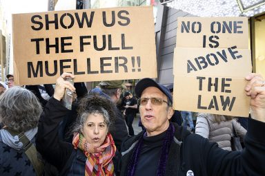 Mueller report, protest