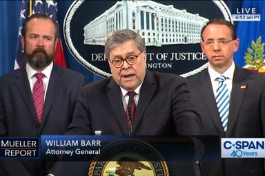 William Barr, Rod Rosenstein, Edward O'Callaghan