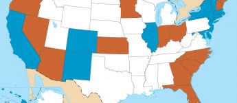 National Popular Vote Interstate Compact, map