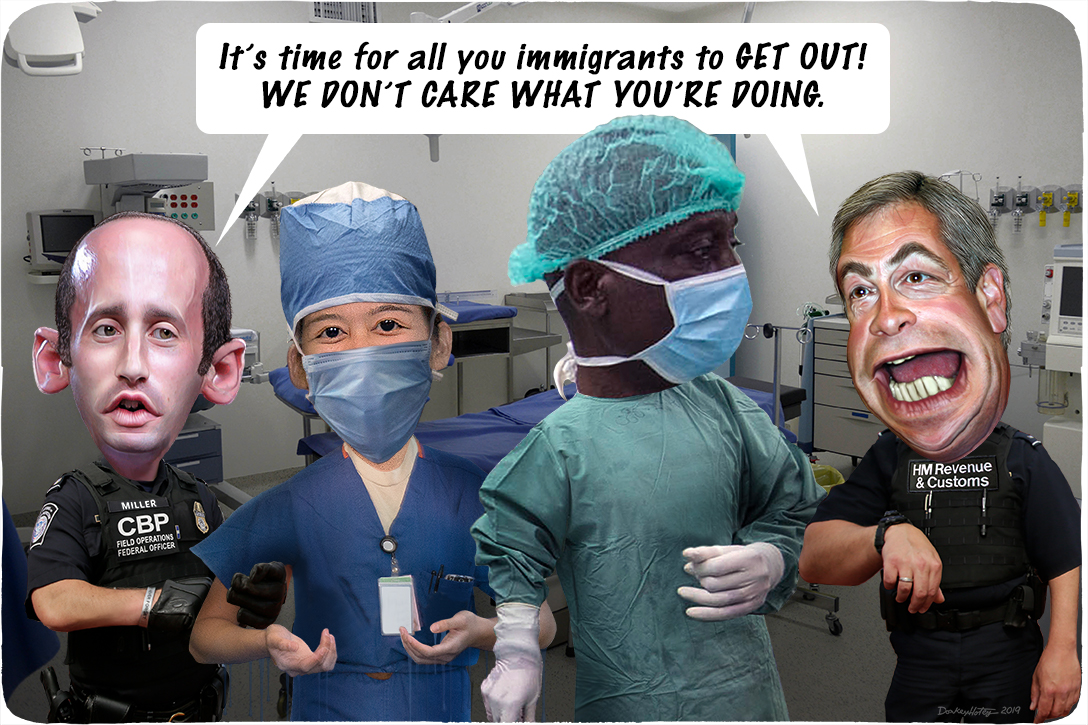 healthcare, immigration, Stephen Miller, Nigel Farage