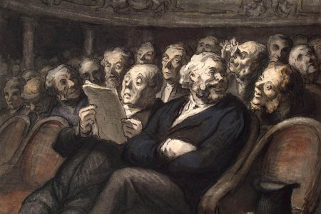 Honoré Daumier - Intermission at the Comédie Française