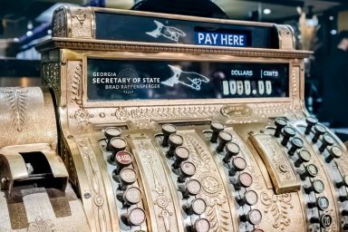 Georgia Secretary of State Seal, Cash Register