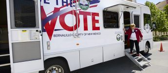 mobile voting registration unit
