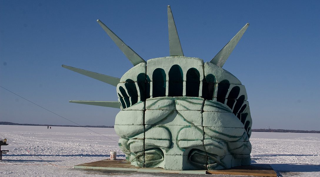 Statue of Liberty on Lake Mendota