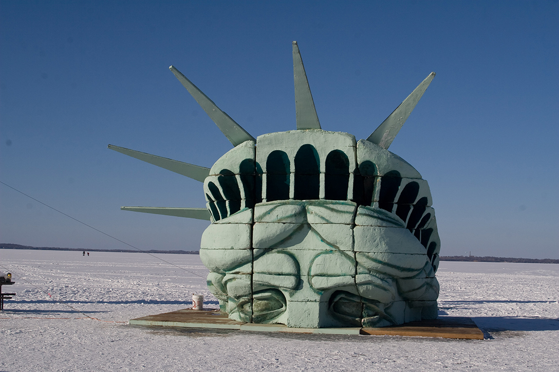 Statue of Liberty on Lake Mendota
