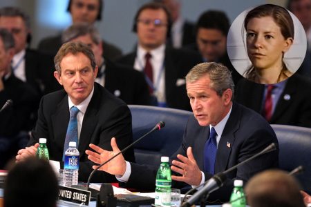 George W. Bush, Tony Blair, Katherine Gun