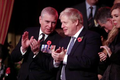 Prince Andrew, Boris Johnson