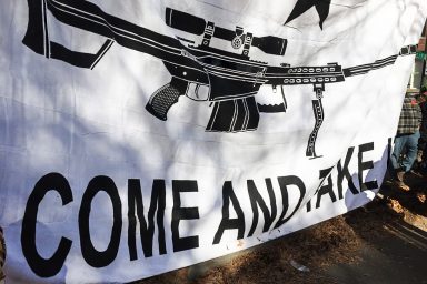 Richmond, gun rights, protest