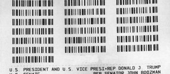 ExpressVote, barcode