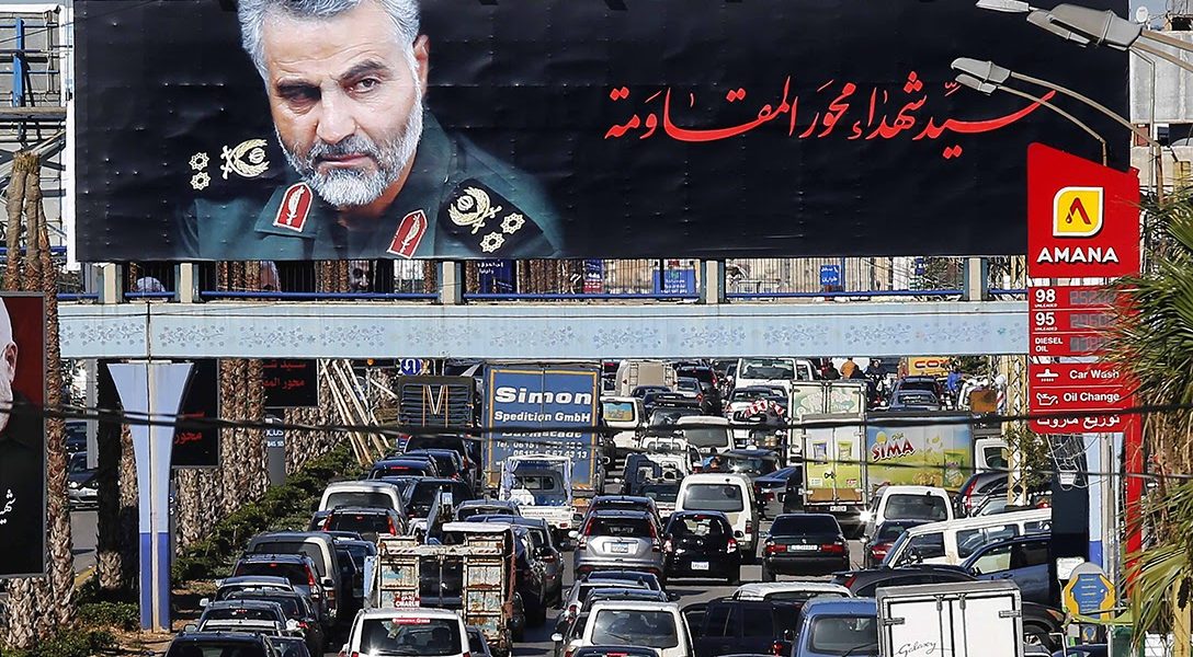 Qassem Soleimani, Beirut, billboard