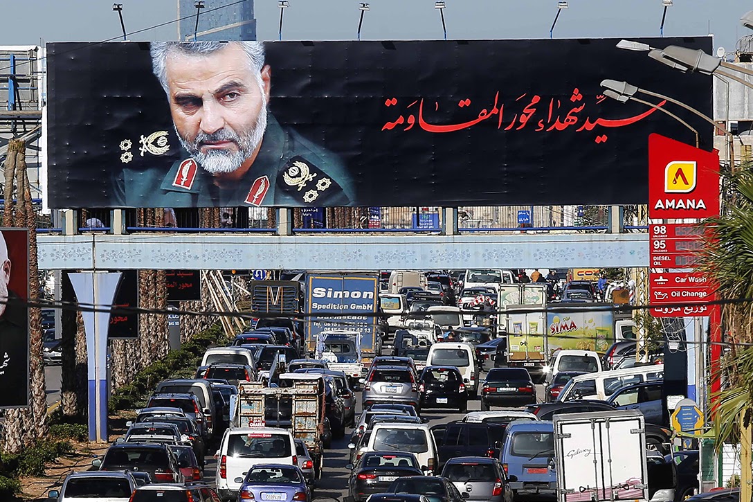 Qassem Soleimani, Beirut, billboard