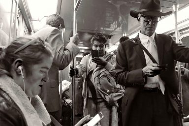 commuters, reading