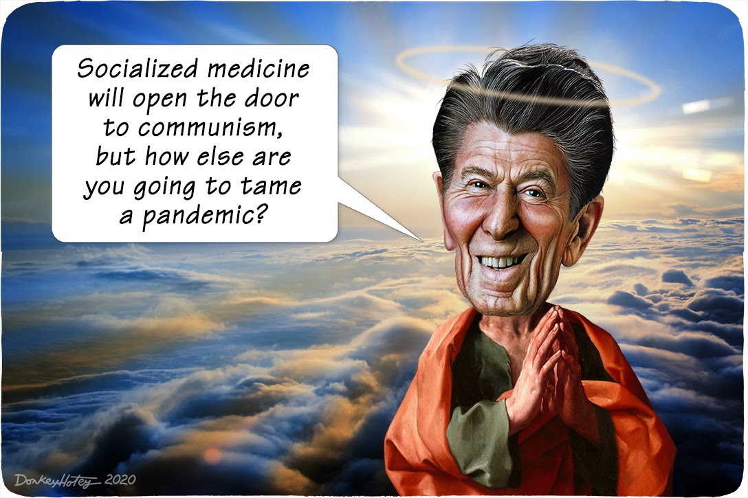 Ronald Reagan Socialized Medicine Cartoon