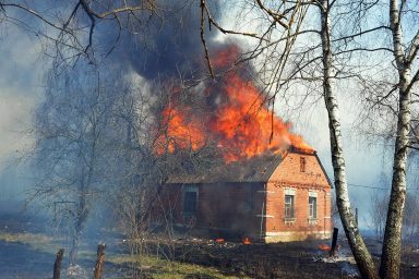 Chernobyl Exclusion Zone, House Fire