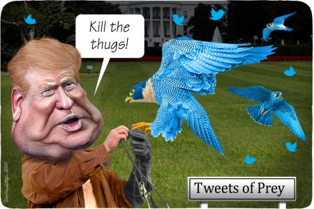 Donald Trump, tweets of prey