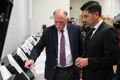 HHS, Chad Wolf, voting machines