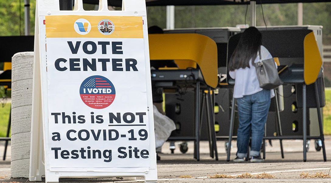 pop-up voting center, Santa Clarita, CA
