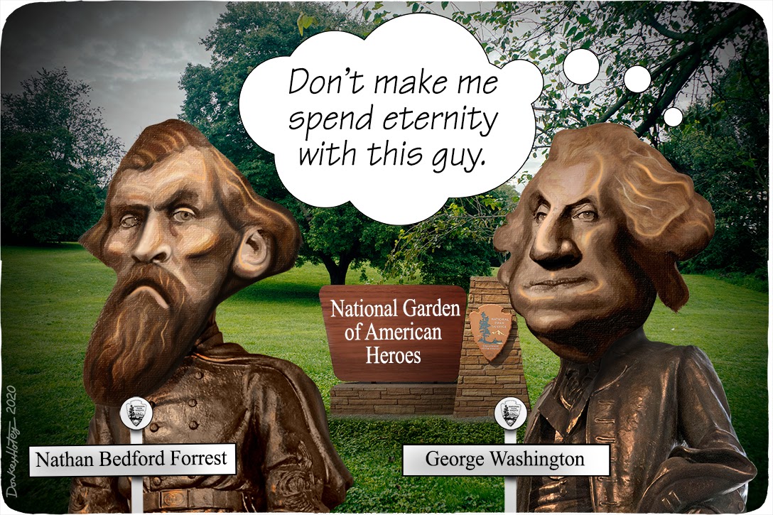 National Garden of American Heroes, Nathan Bedford Forrest, George Washington