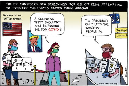 COVID-19, Cognitive Tests, Donald Trump