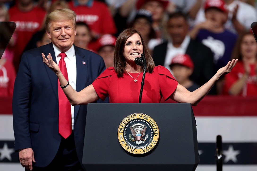 Arizona Republican Senator McSally Runs From Trump