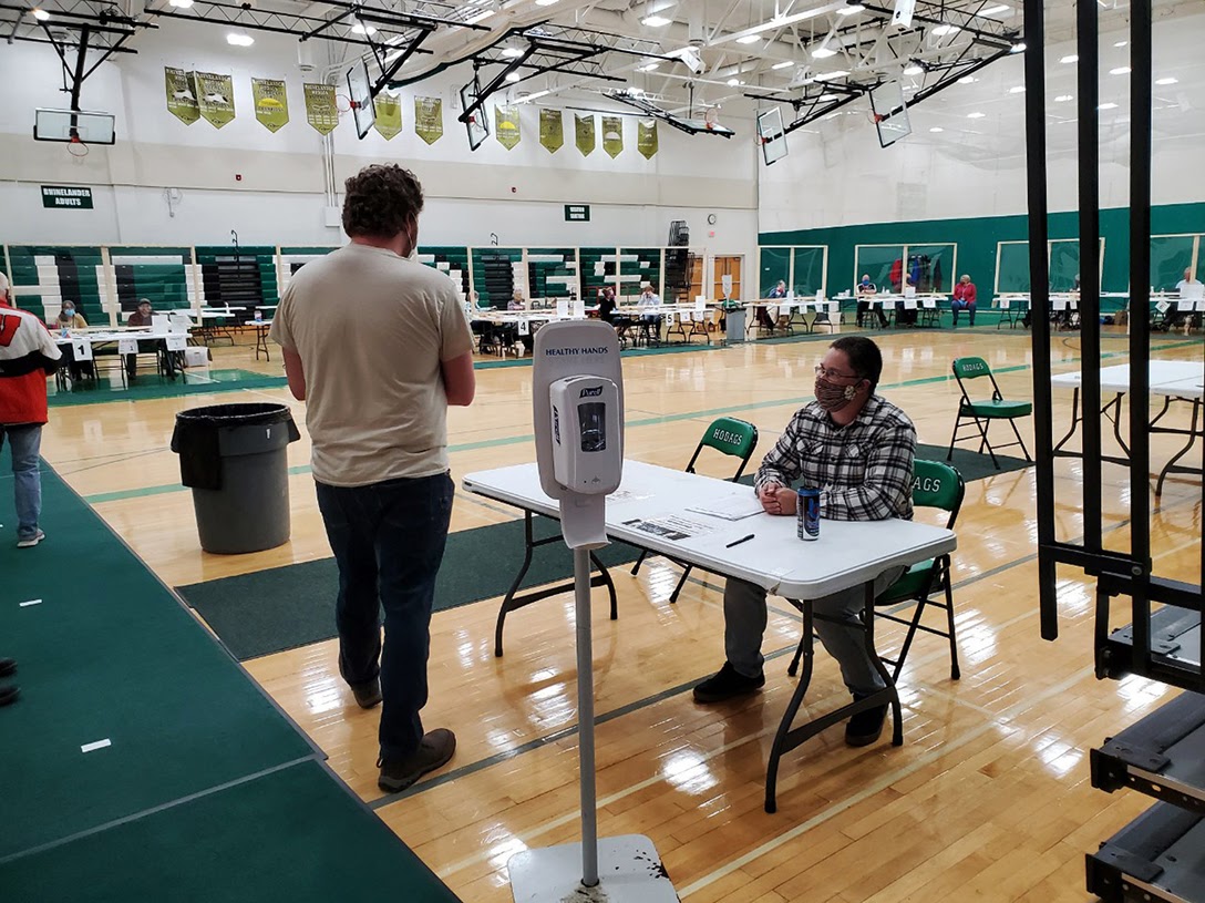 Wisconsin National Guard, poll workers
