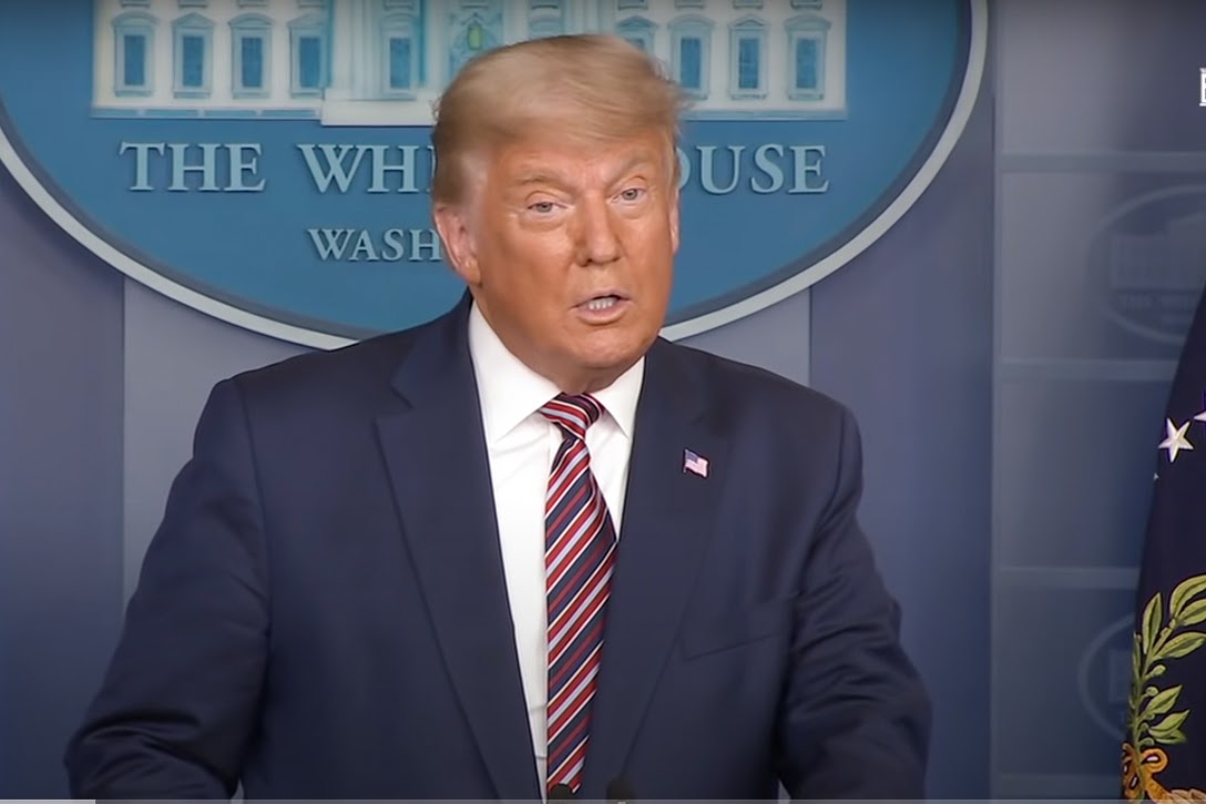 Donald Trump, lying about results