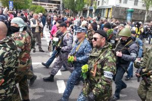 Armed pro-Russian separatists, Donetsk