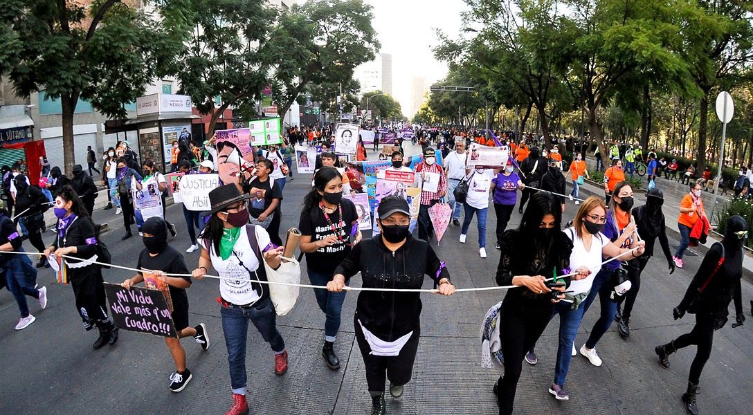 Women Protest in Mexico City, Mexico