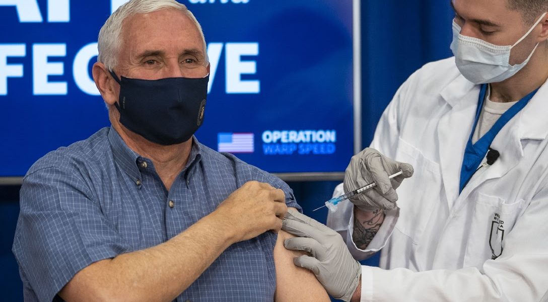 VP Pence Receives Pfizer Covid-19 Vaccination