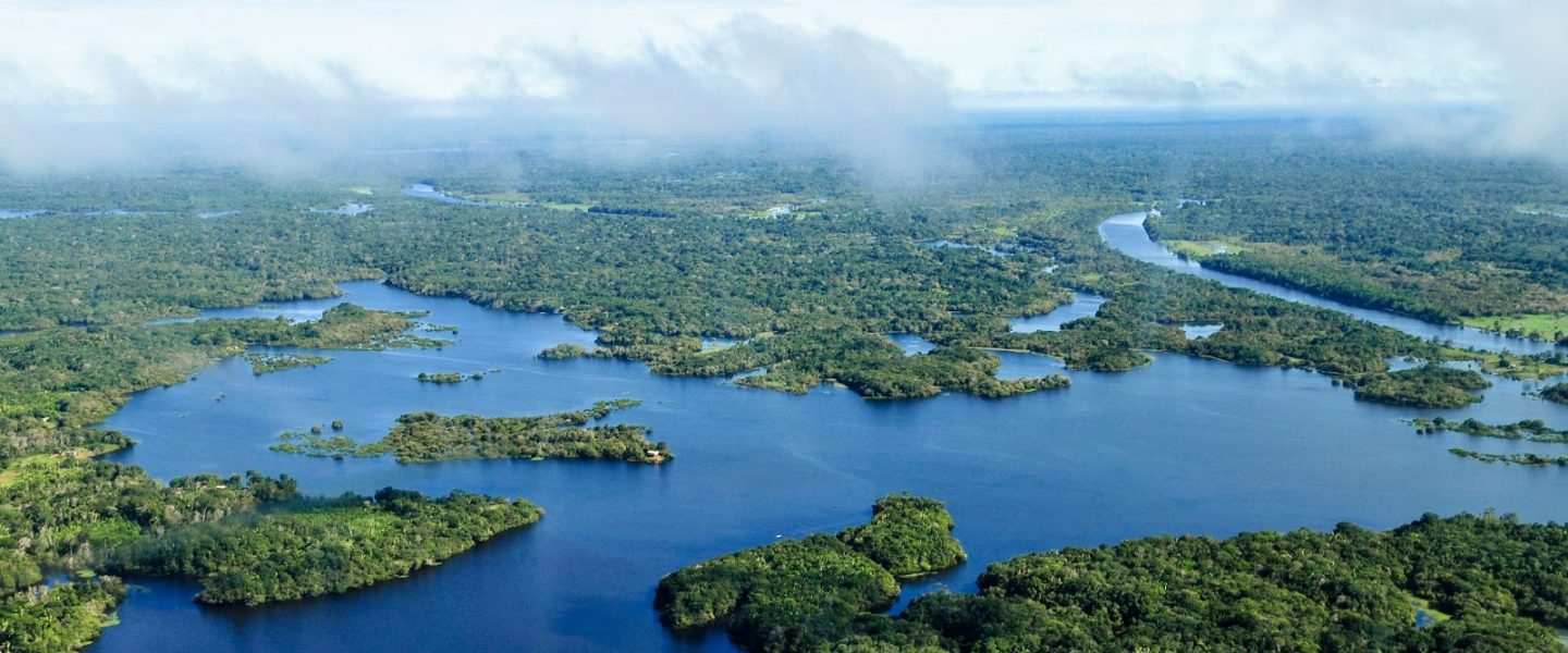 Aerial view, Amazon Rainforest, Brazil