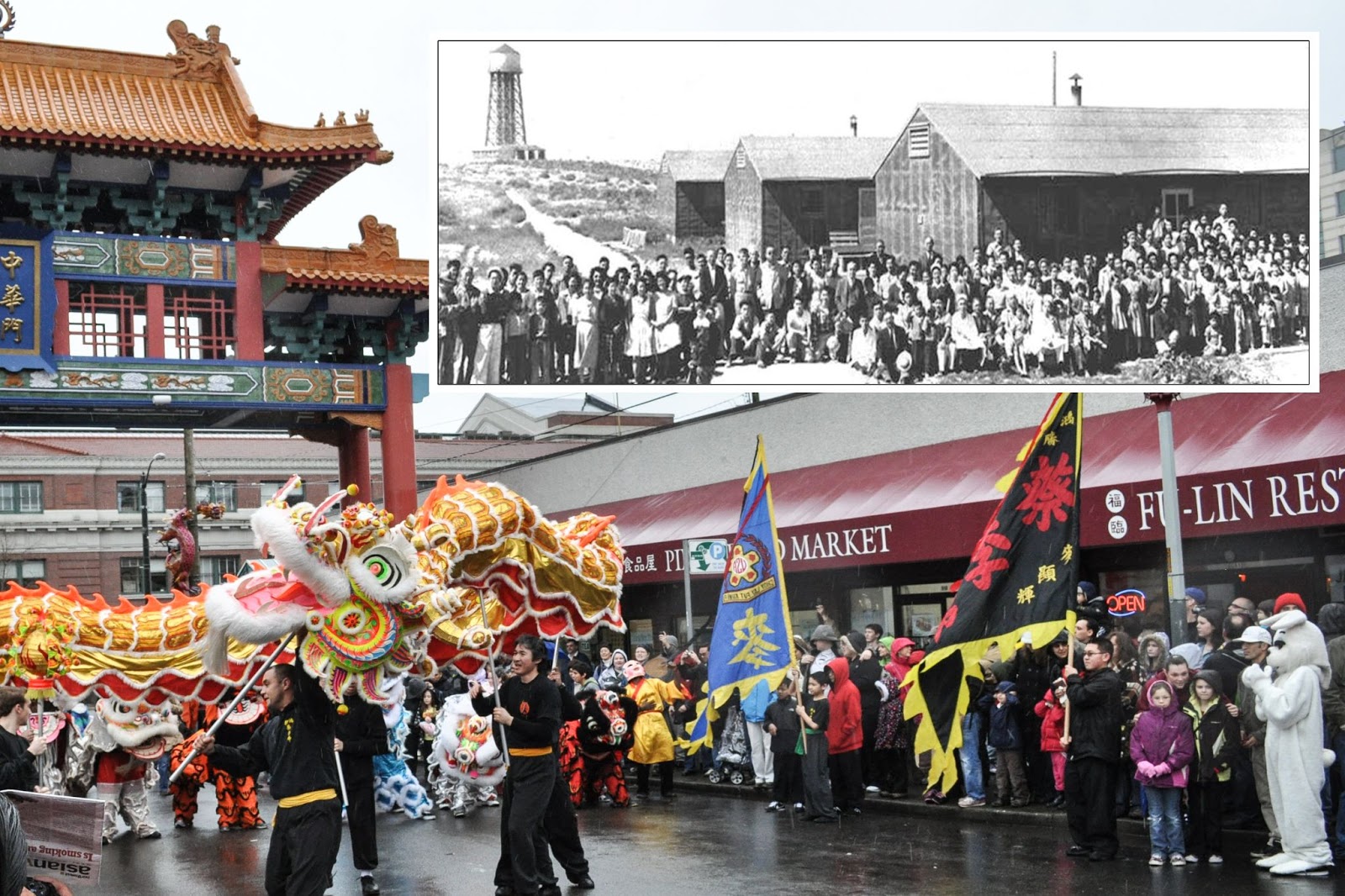 Manzanar Relocation Center, brush fire, dancers, International District Gate