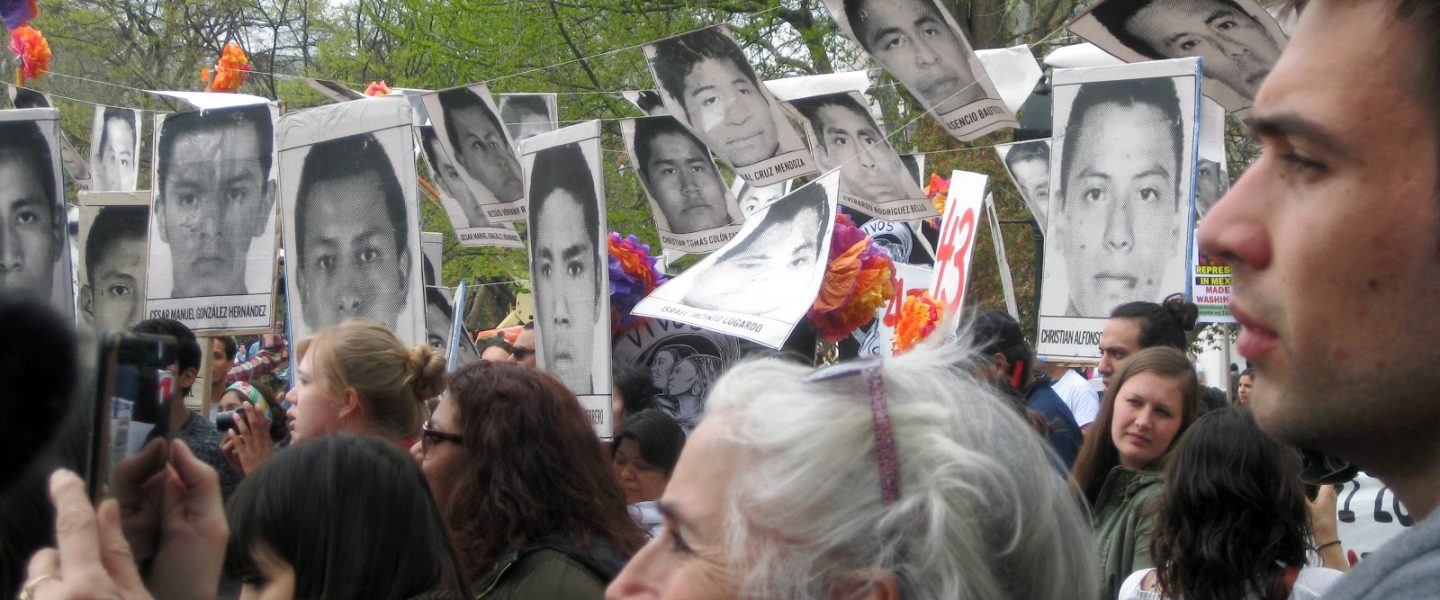Ayotzinapa case, Protest