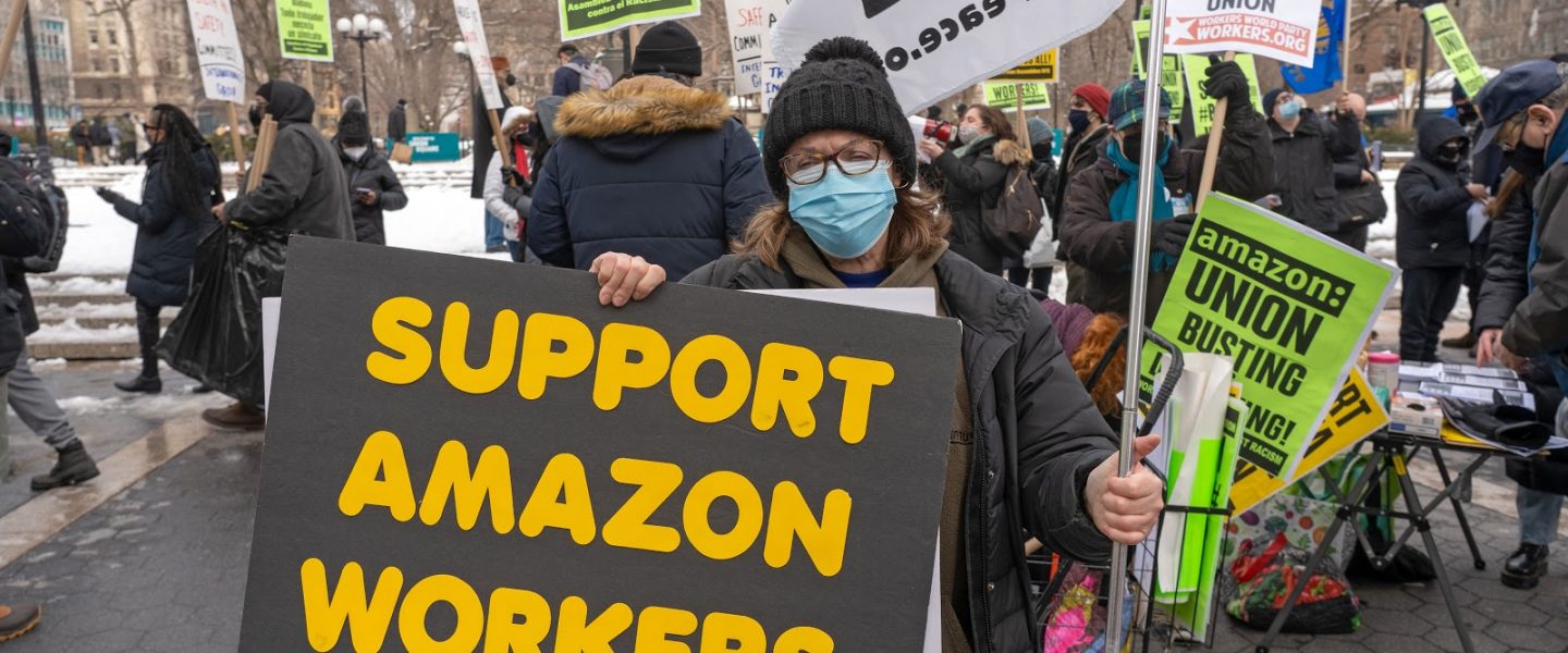 Bessemer, Amazon, union, protest