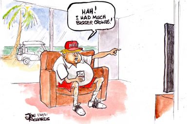Jon Richards, cartoon,Donald Trump, Inauguration